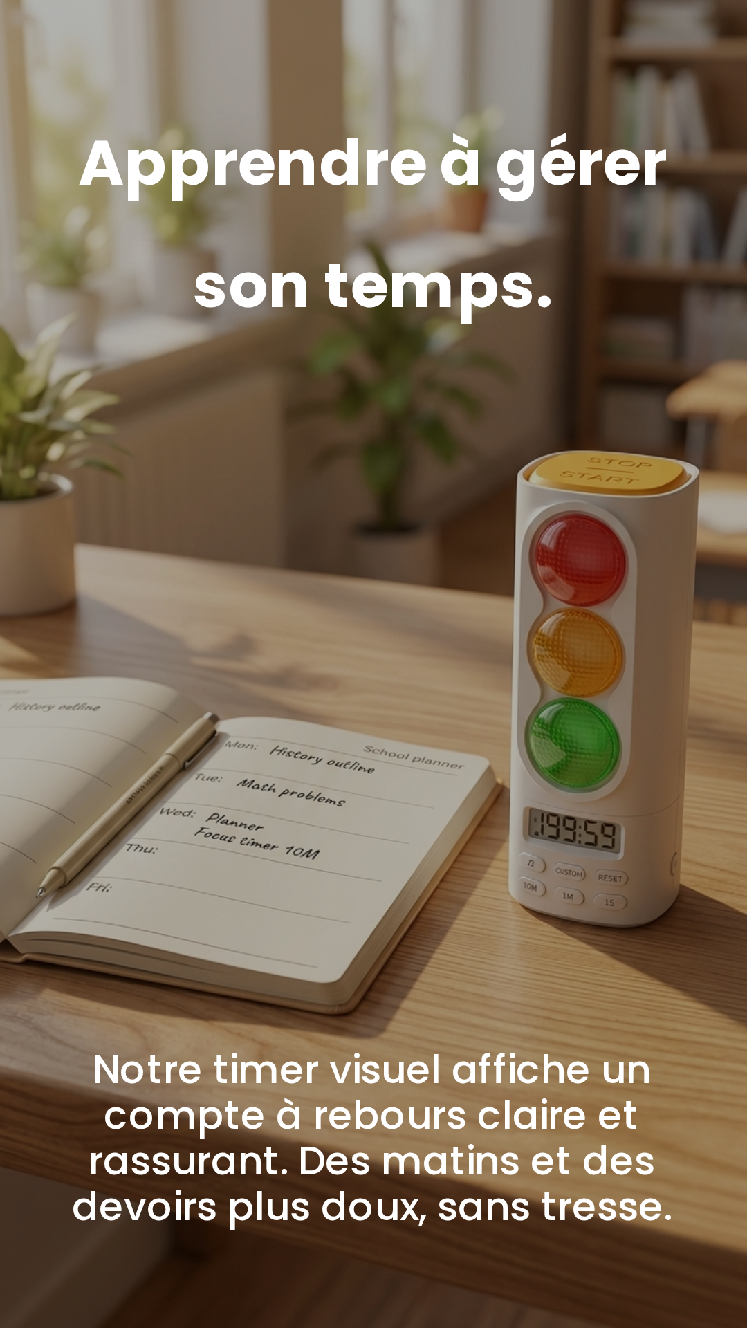 Feu de circulation – Timer numérique pour enfants